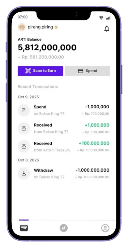 ArtKit SocialFi Wallet Menu
